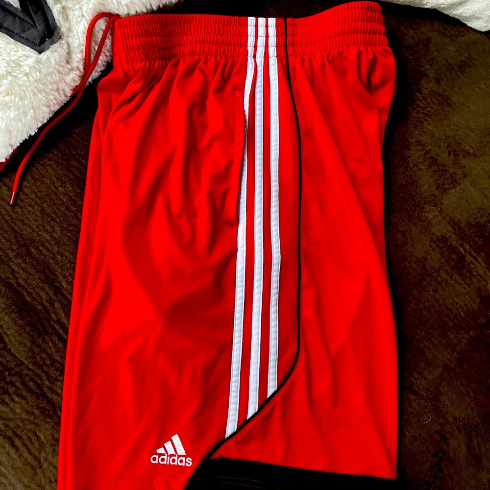Athletic adidas soccer shorts